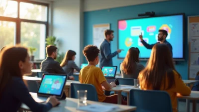IA et éducation : Des élèves et des enseignants utilisent l'ia